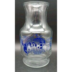 Vtg Libbey NSA Drinking Water Glass Carafe Granular Charcoal